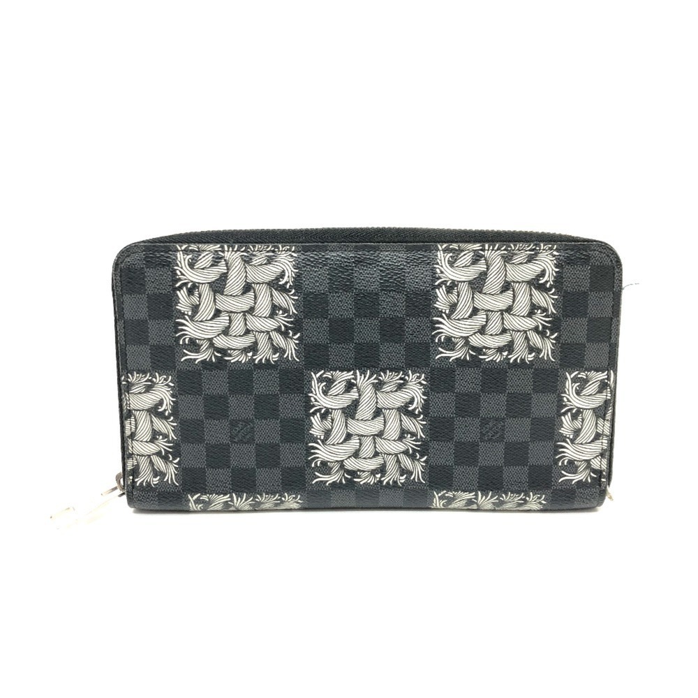 LOUIS VUITTON N61214 Graphite Christopher Nemeth Zippy Organizer Long Wallet ...